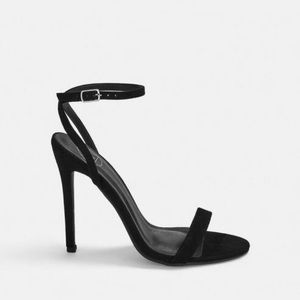 Strappy Black High Heels